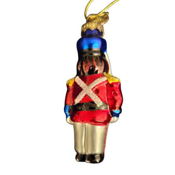 Christopher Radko Toy Soldier Ornament 3" Hand-Blown Glass Poland - Picture 4 of 6